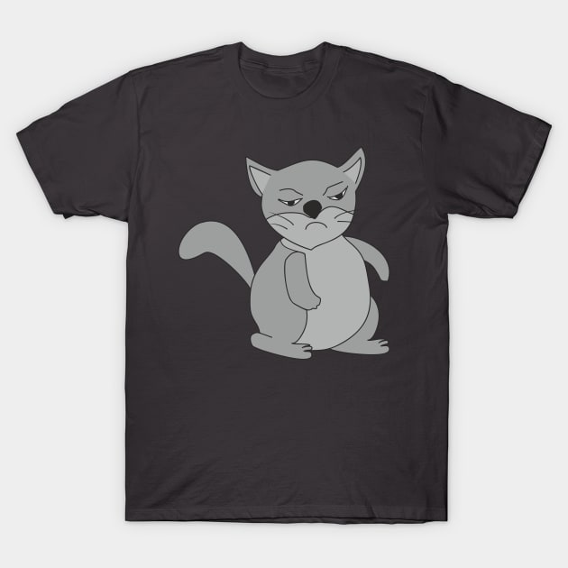 Serious kitten T-Shirt by Alekvik